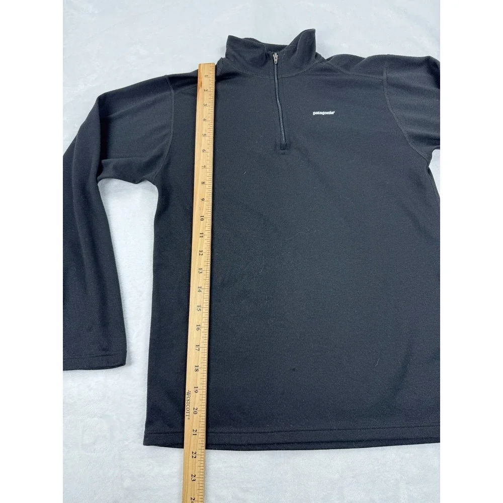 Patagonia Capilene Midweight Zip-Neck Pullover Layer Kids Black Large Stretch‎